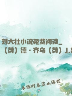 刘大壮小说免费阅读